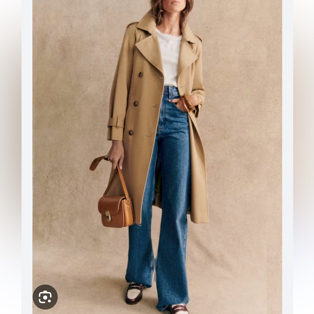Scott Trench Coat by Sezane. Size 36.